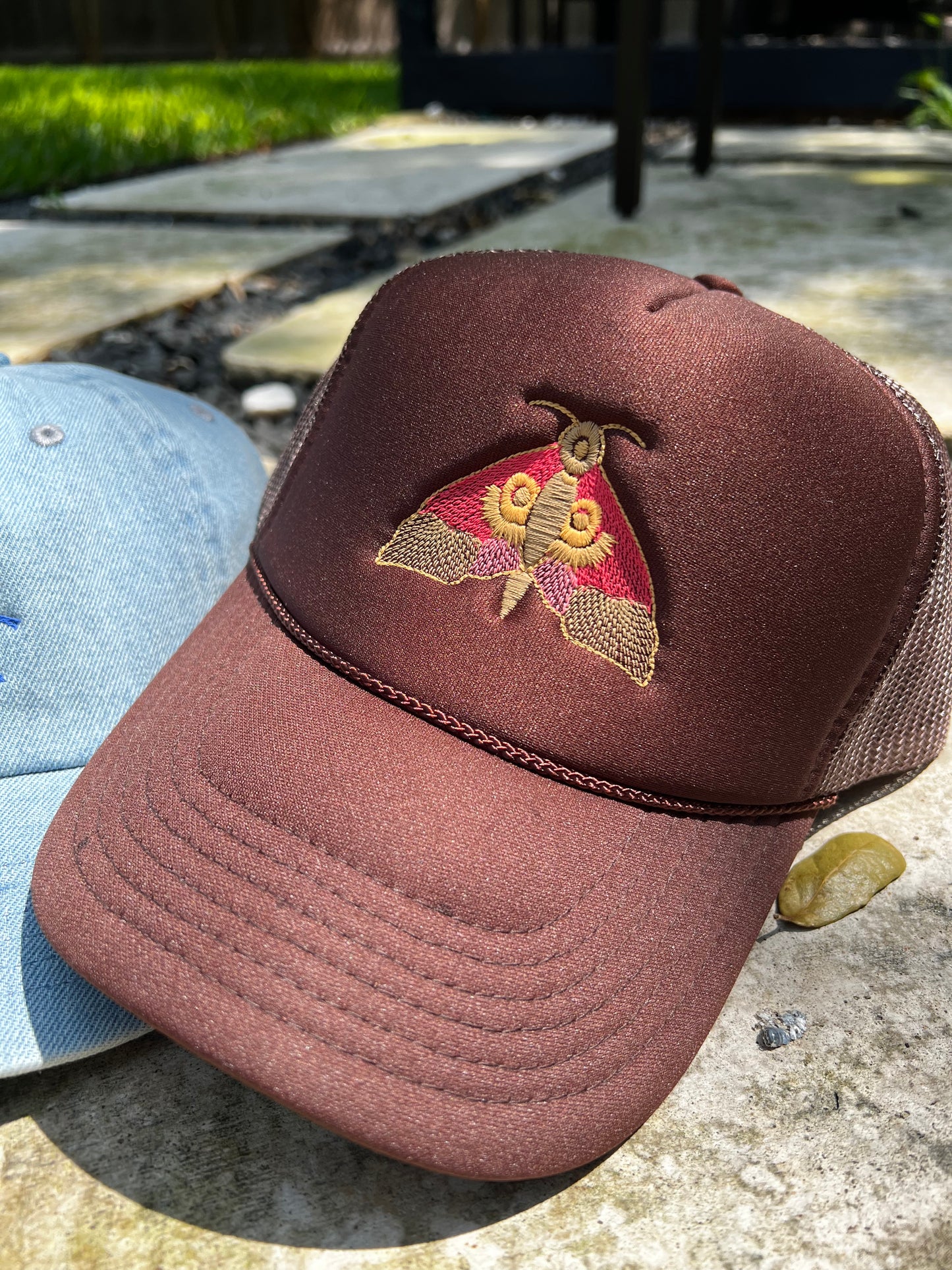 Brown Trucker Moth Hat