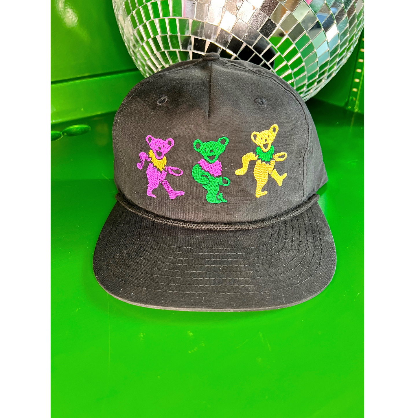 Dancing Bears Mardi Gras Flat Brim Hat